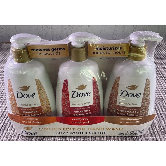 Dove Other - Dove Liquid Hand Wash Limited Edition Cozy Winter Scents Pack, 12 oz., 3pk.